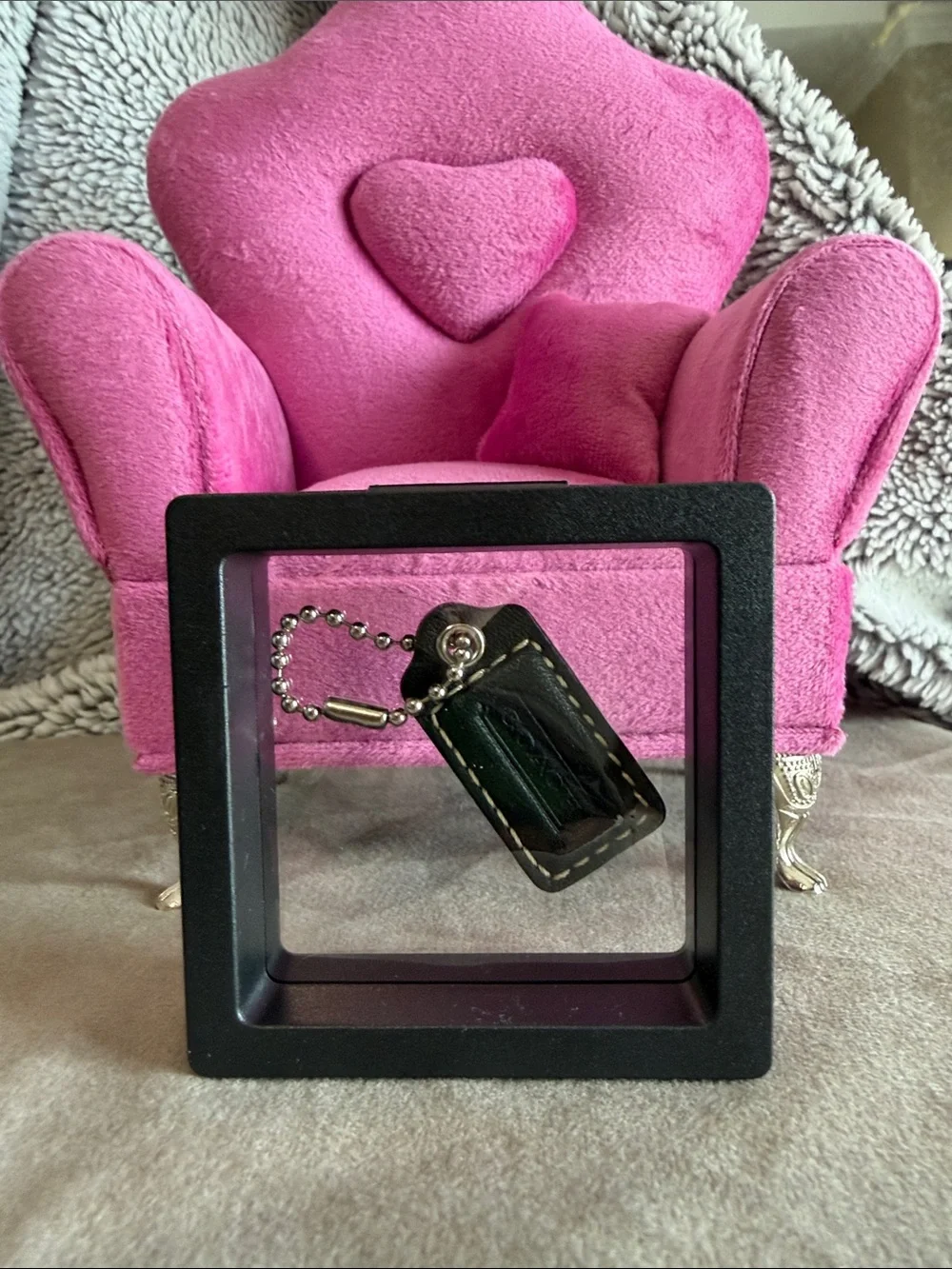 Coach Black Small Hangtag
